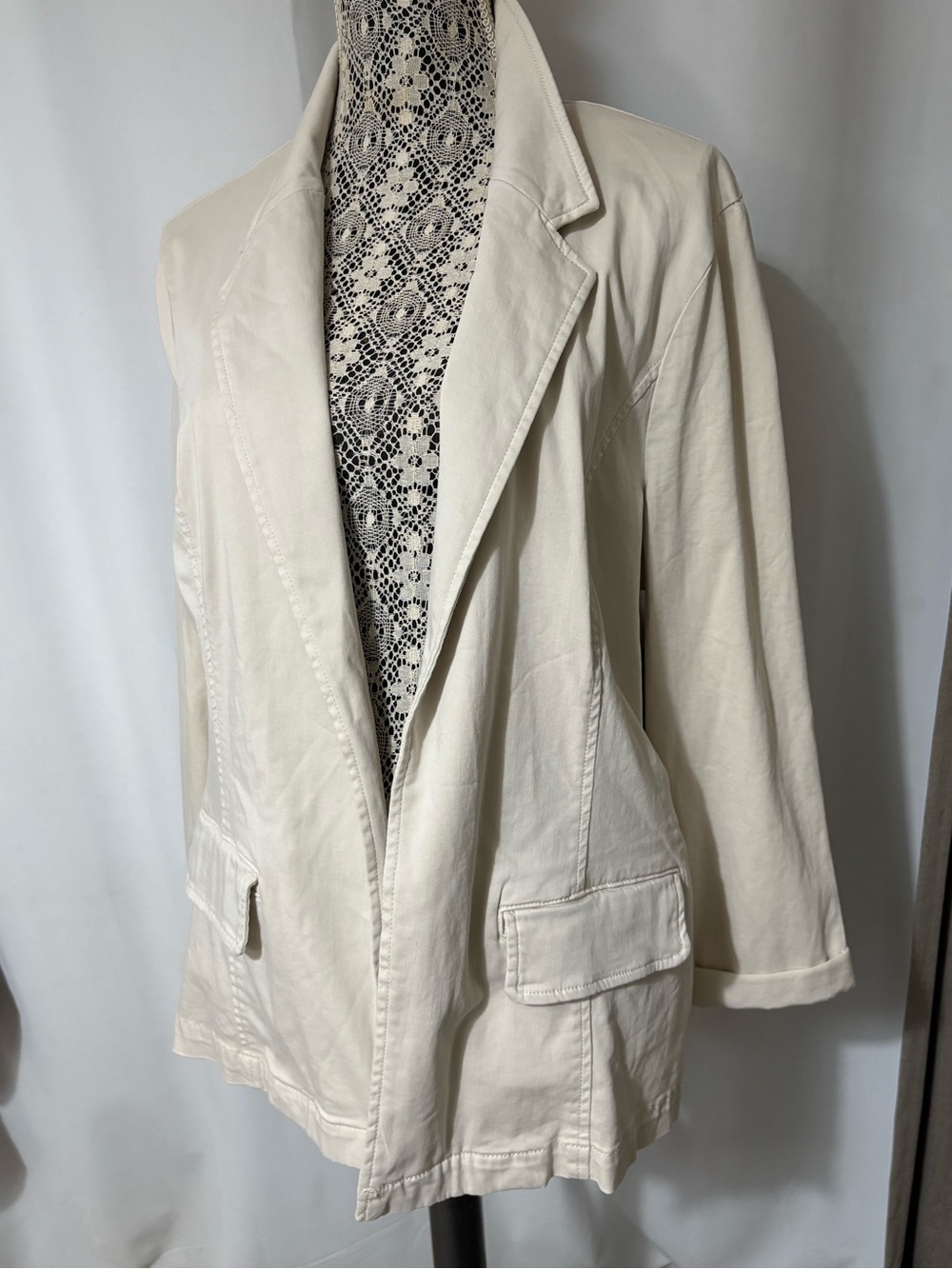 NWT Liverpool Plus Sz 1X Open Front Lightweight Spring Summer Jacket Unlined